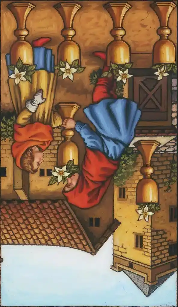El 6 de Copas y su Significado en el Tarot 6 de copas invertido