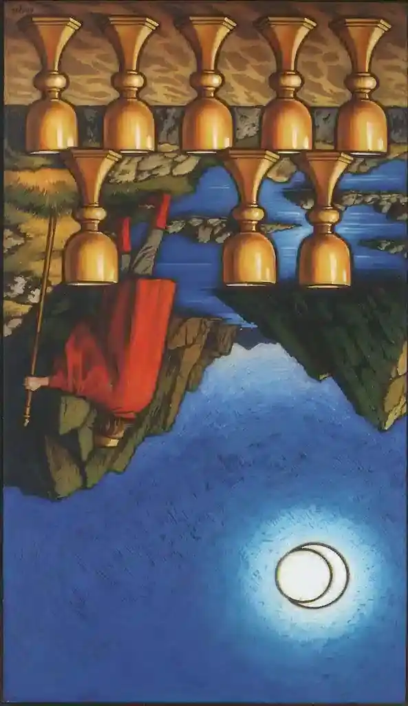 El 8 de Copas y su Significado en el Tarot 8 de Copas invertido