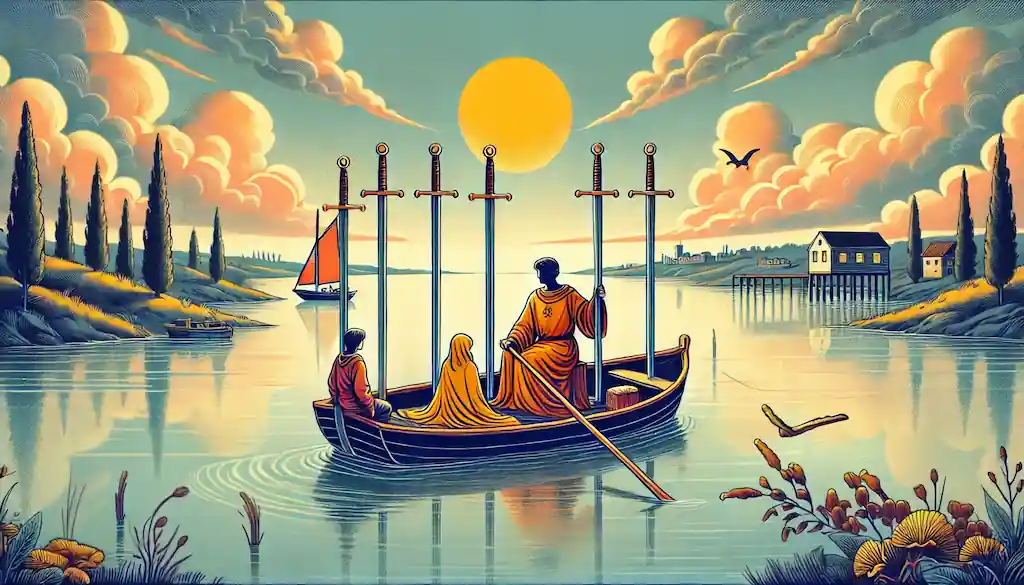 El 6 de Espadas en el Tarot: Deja Atrás el Pasado y Abraza la Paz que Mereces el 6 de espadas del tarot
