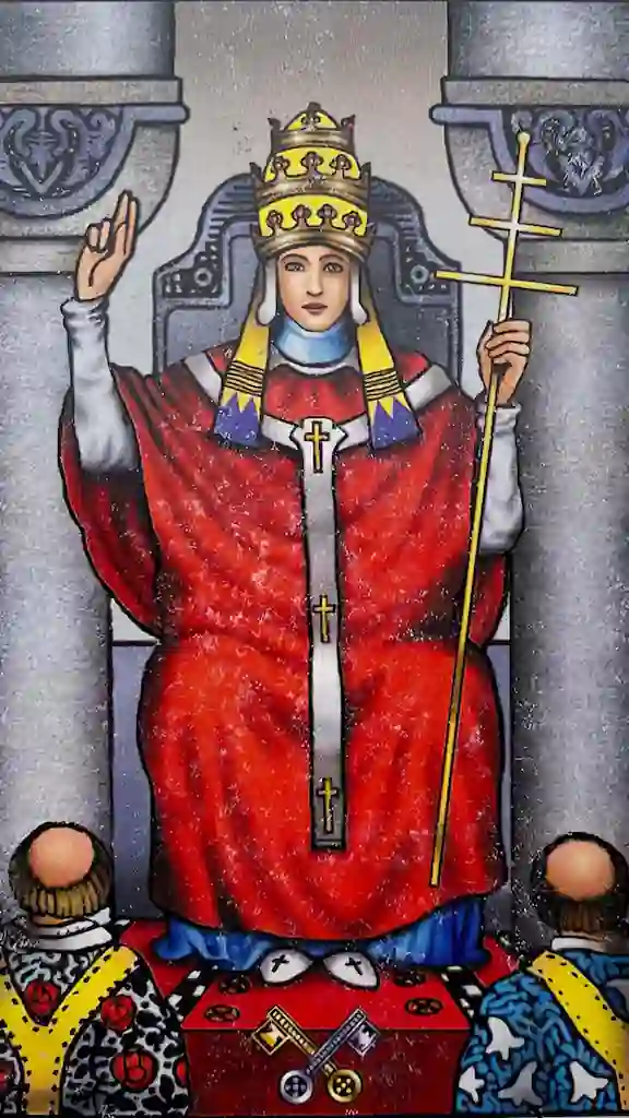 Los 22 Arcanos Mayores del Tarot El hierofante o papa carta del tarot