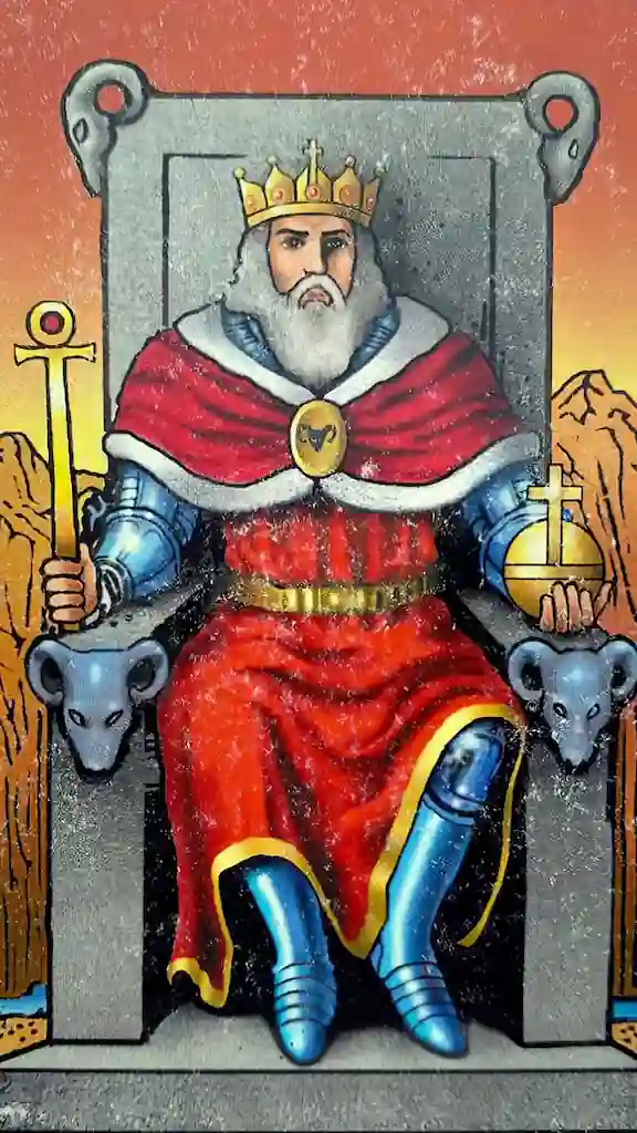 Los 22 Arcanos Mayores del Tarot el emperador carta del tarot