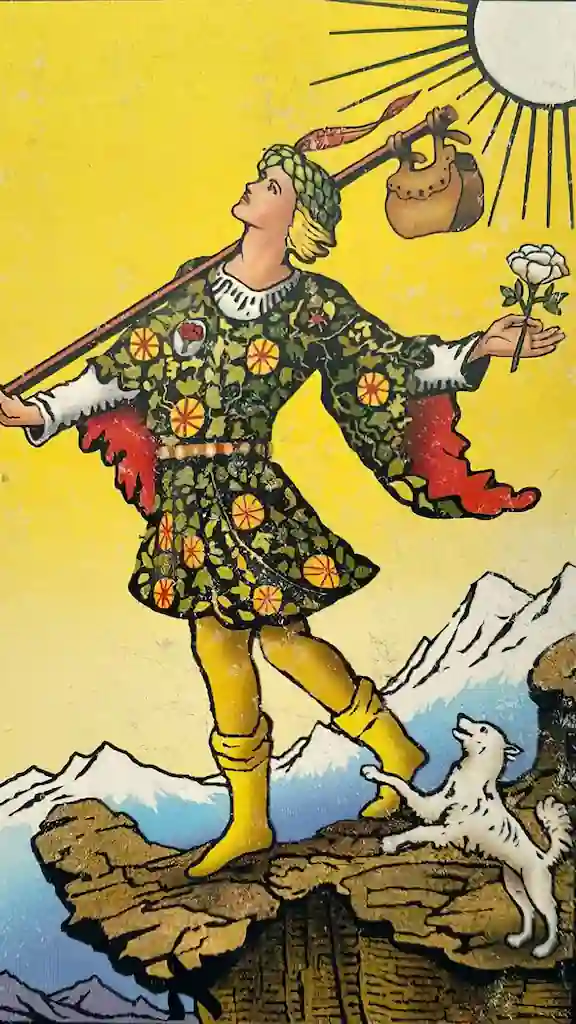 Los 22 Arcanos Mayores del Tarot el loco en el tarot carta