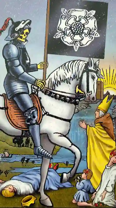 Los 22 Arcanos Mayores del Tarot la muerte carta del tarot en vertical