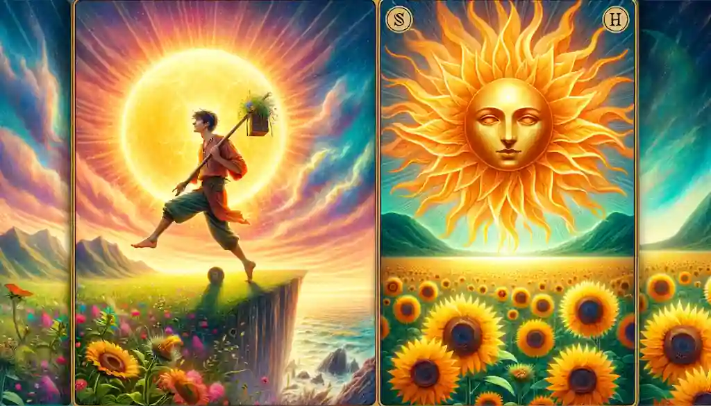 El loco y el Sol en el Tarot