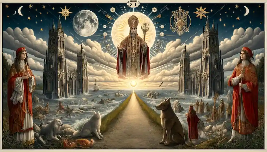 El Papa y La Luna en el Tarot: Una Guía Completa Combinacion de La luna y el Papa en el Tarot