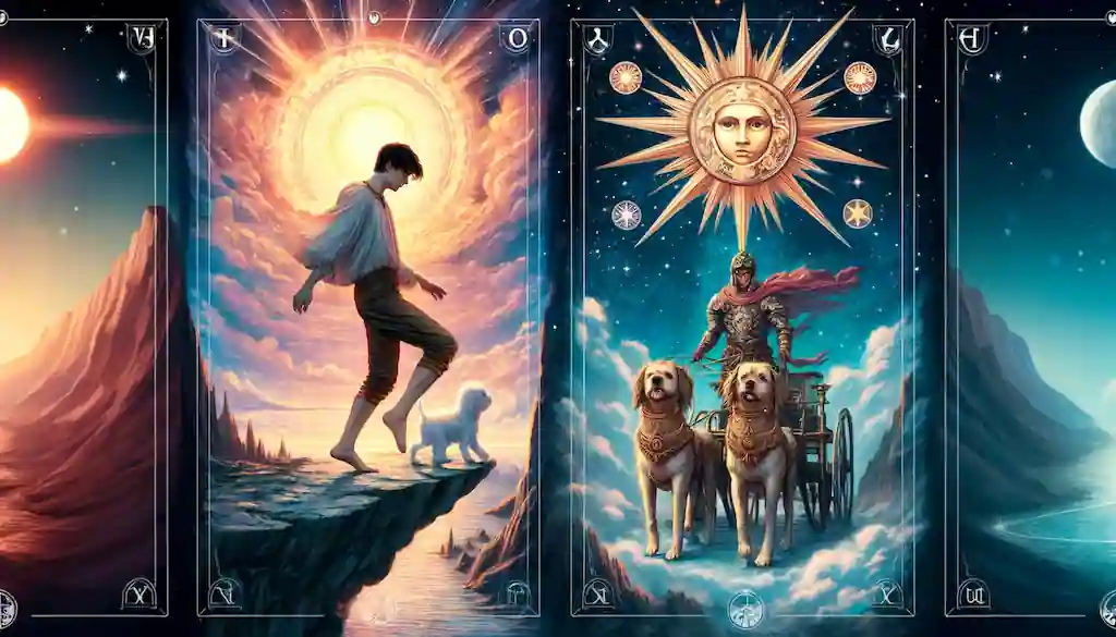 El Loco y El Carro: Combinación en el Tarot El Loco y El Carro