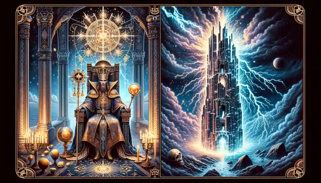 El Emperador y La Torre: Significado en el Tarot combinacion de la torre y el emperador