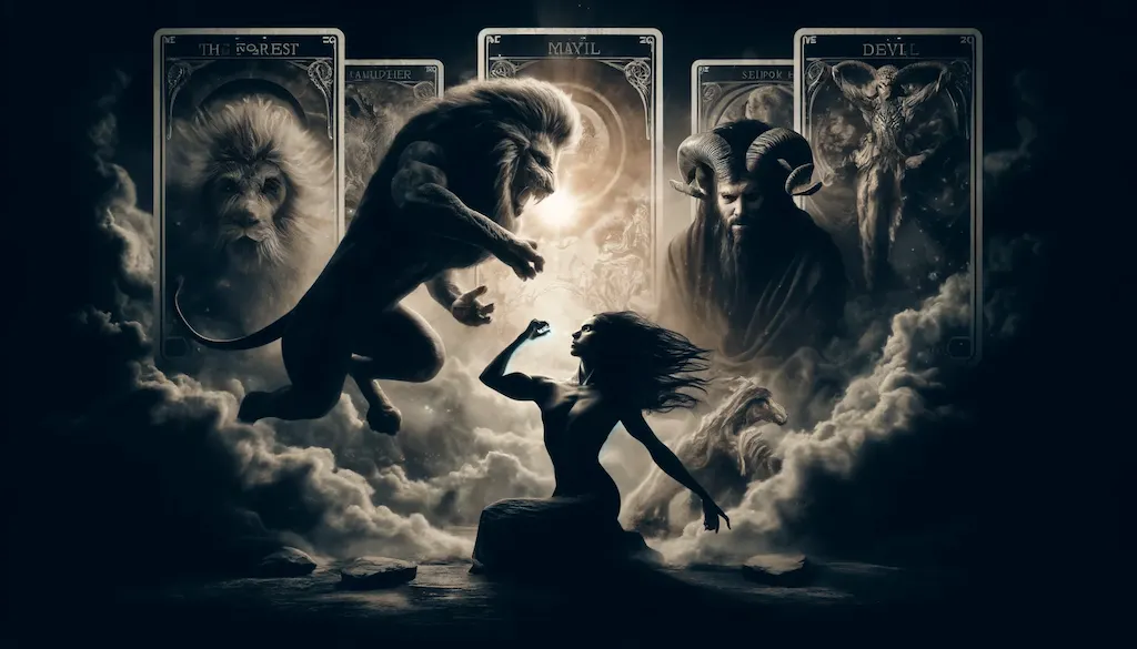 La Fuerza y El Diablo en el Tarot: Significado e Interpretación el diablo y la fuerza en el Tarot
