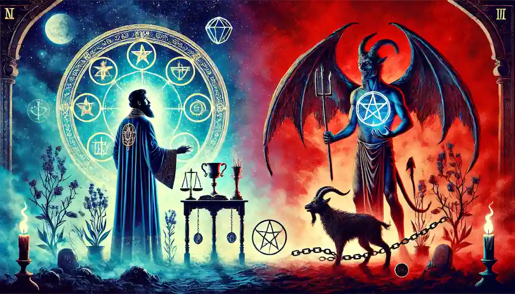 El Poder y la Tentación: Interpretando El Mago y El Diablo en el Tarot El diablo y el mago, combinacion del tarot