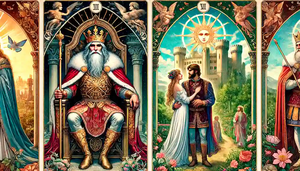 Equilibrio y Decisión: El Emperador y Los Enamorados en el Tarot El emperador y los enamorados en el tarot