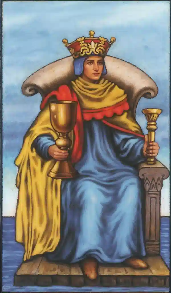 El Palo de Copas: Explorando las Emociones en el Tarot Rey de copas al derecho