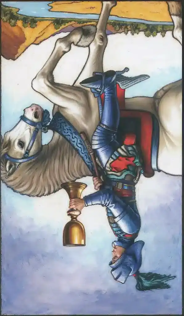 El Caballero de Copas del Tarot: El Mensajero de Emociones caballero de Copas invertido