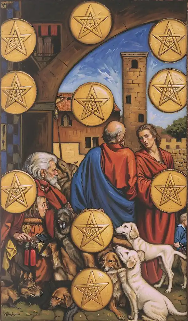El Palo de Oros en el Tarot: Conexión con lo Material y el Progreso 10 de Oros al Derecho en el Tarot