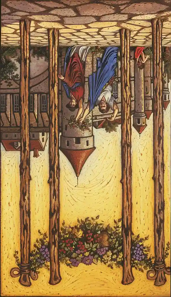 4 de Bastos Tarot: Celebración y Estabilidad | Guía Completa 4 de Bastos Invertido en el Tarot