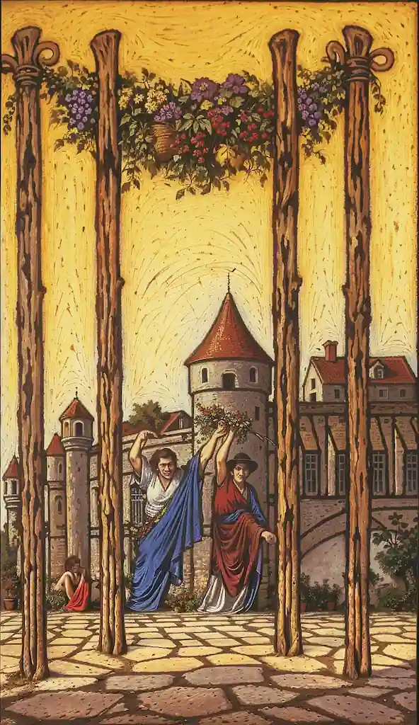 El Palo de Bastos en el Tarot Te Muestra el Camino 4 de Bastos al Derecho en el Tarot