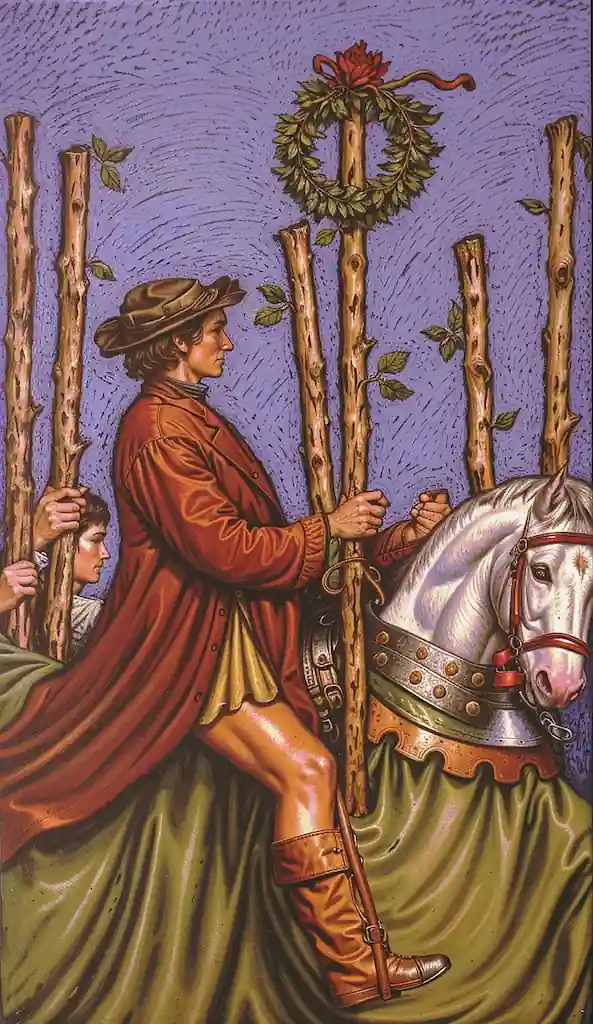 El Palo de Bastos en el Tarot Te Muestra el Camino 6 de Bastos al Derecho en el Tarot