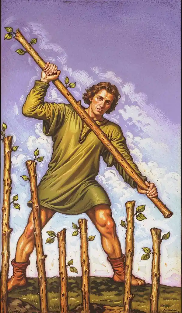 El Palo de Bastos en el Tarot Te Muestra el Camino 7 de Bastos al Derecho en el Tarot