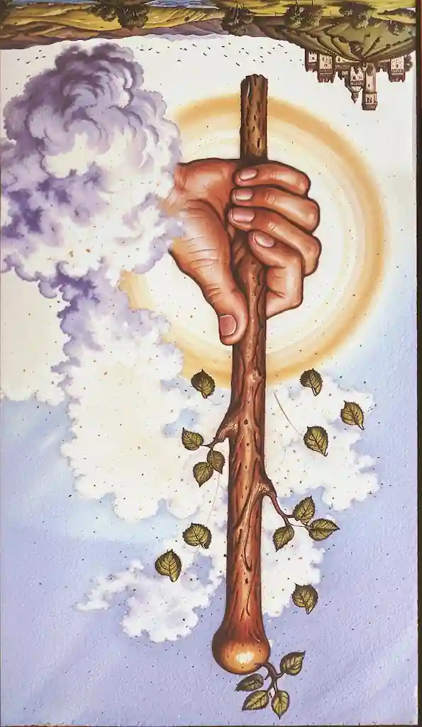As de Bastos en el Tarot: La Fuerza del Crecimiento Personal As de Bastos Invertido en el Tarot