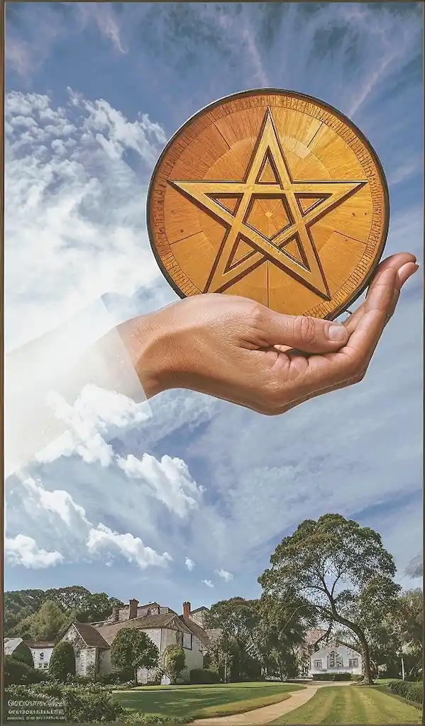 El Palo de Oros en el Tarot: Conexión con lo Material y el Progreso As de Oros al Derecho en el Tarot