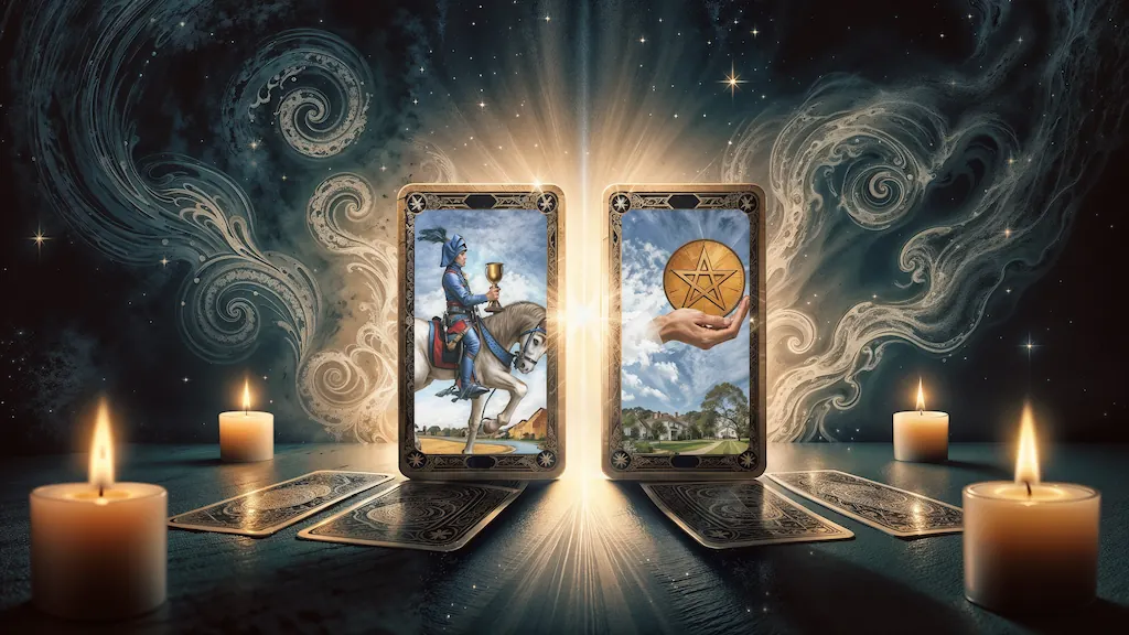 La Magia del Caballo de Copas y el As de Oros: Equilibra Tu Bolsillo y Tu Corazón Caballo de Copas y As de Oros