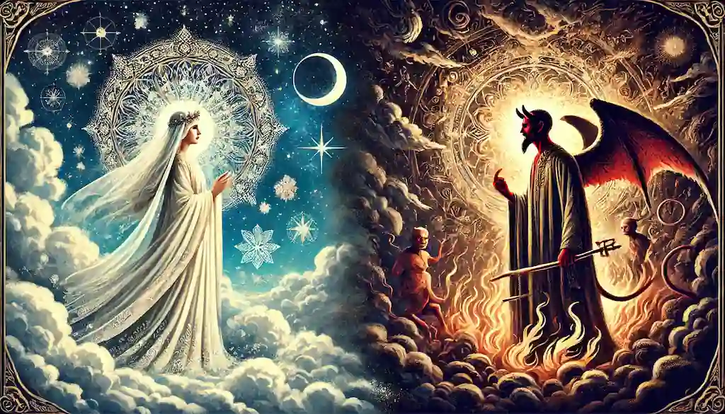 La Sacerdotisa y El Diablo: La Sabiduría Oculta y las Tentaciones Combinación de la sacerdotisa y el diablo