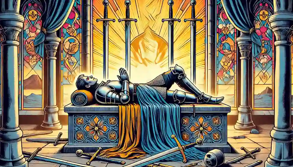 El 4 de Espadas en el Tarot: Descanso, Reflexión y Renovación El 4 de Espadas en el tarot