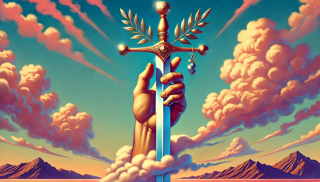 El As de Espadas en el Tarot: Claridad y Decisiones Decisivas El AS de espadas carta del tarot