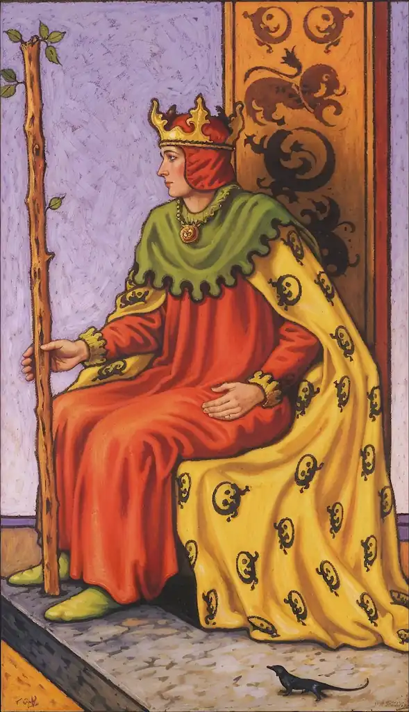El Palo de Bastos en el Tarot Te Muestra el Camino Rey de Bastos al Derecho en el Tarot