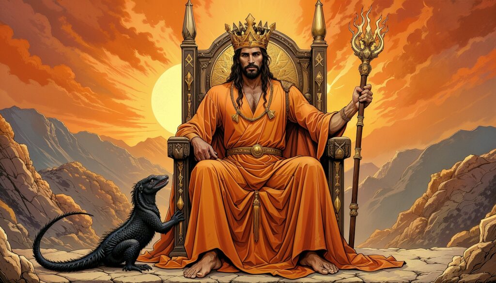 Rey de Bastos en el Tarot: La Clave para un Liderazgo Inquebrantable Rey de Bastos en el Tarot