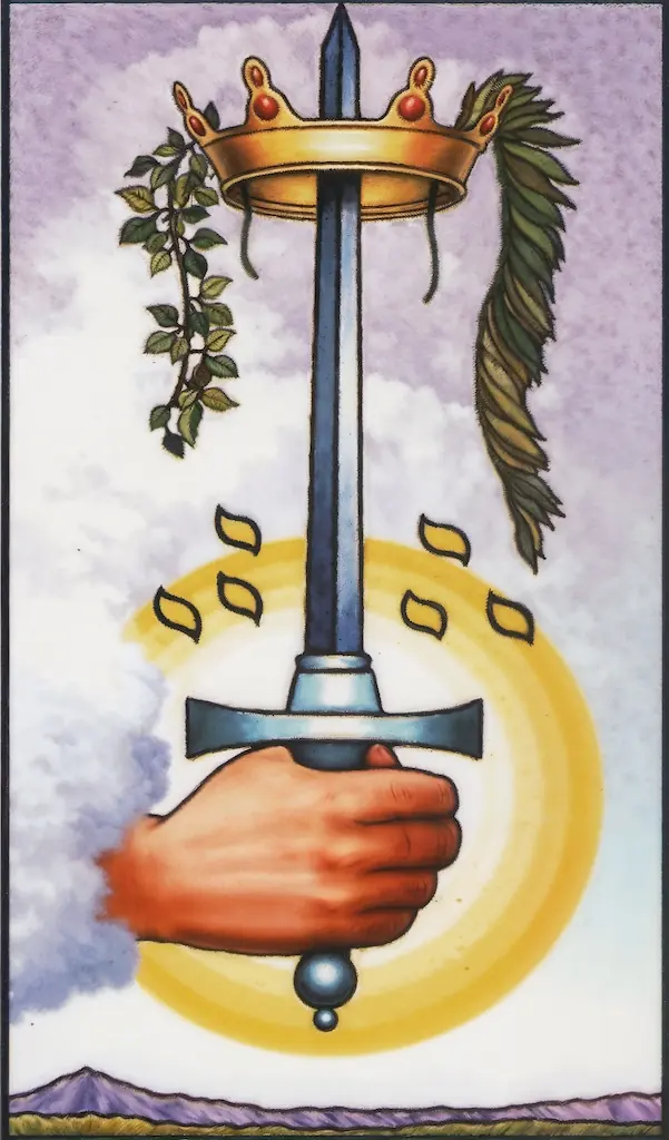 El As de Espadas en el Tarot: Claridad y Decisiones Decisivas carta As de espadas al derecho del tarot