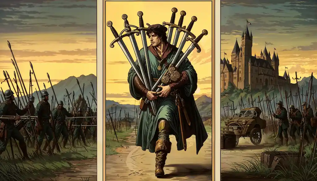 ¿Estrategia o Traición? Desentrañando el Significado del 7 de Espadas en el Tarot el 7 de espadas en el tarot