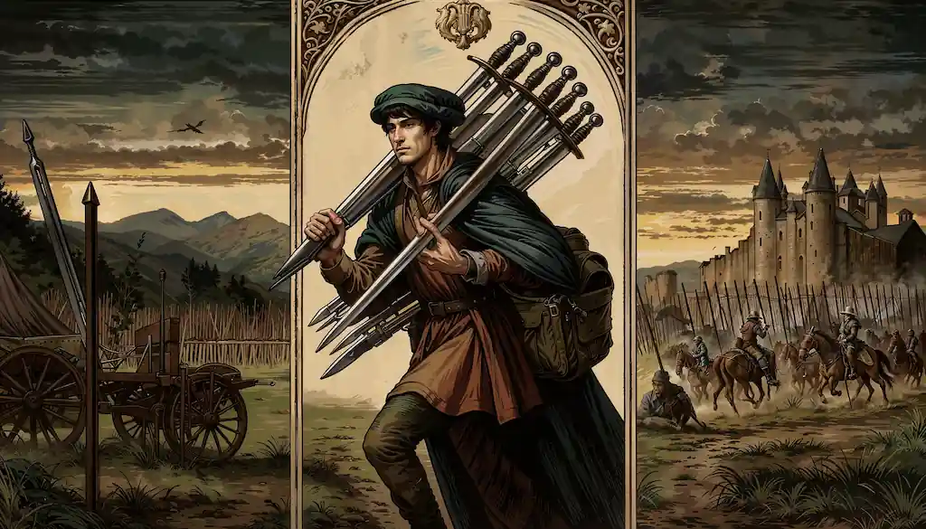 ¿Estrategia o Traición? Desentrañando el Significado del 7 de Espadas en el Tarot el siete de espadas en el tarot arcano menor