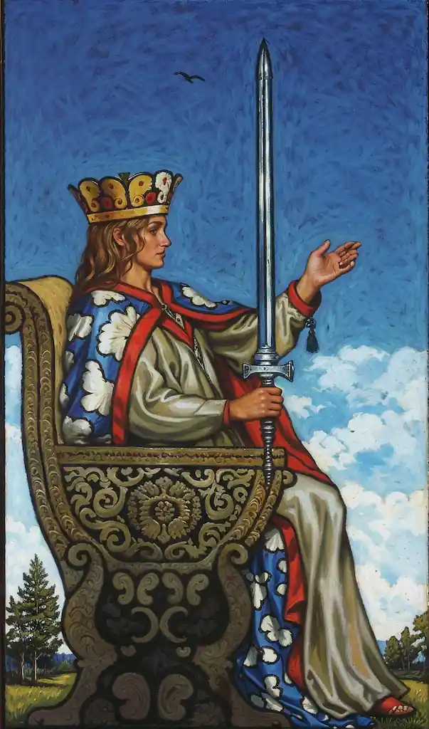 carta la reina de espadas del tarot