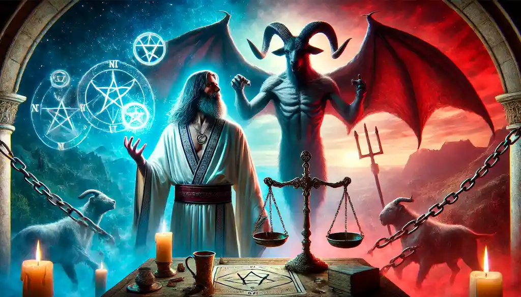 Combinacion del Diablo y El Mago en el Tarot
