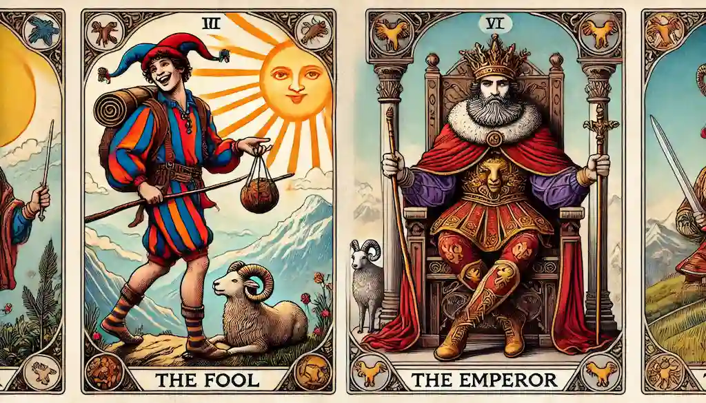 Combinacion del Loco y el Emperador en el Tarot