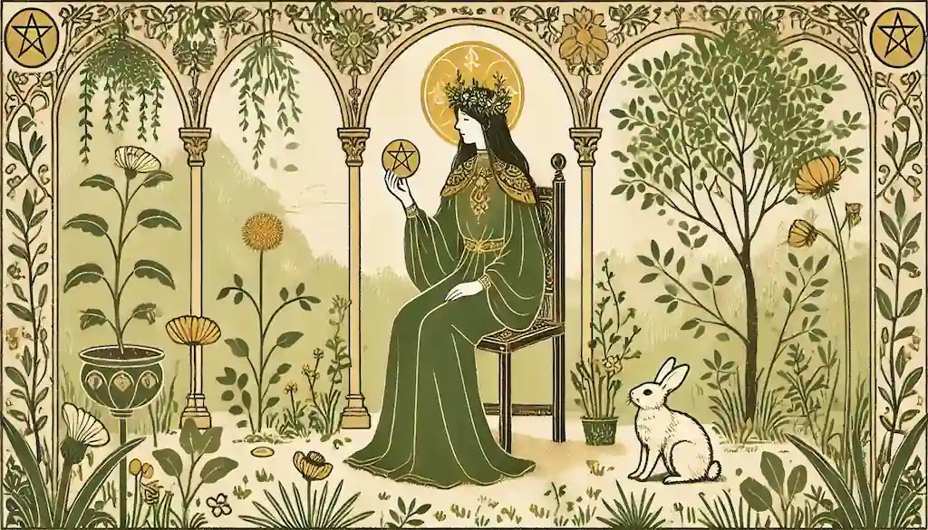 La reina de oros del tarot