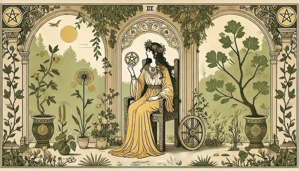 La reina de oros en el tarot